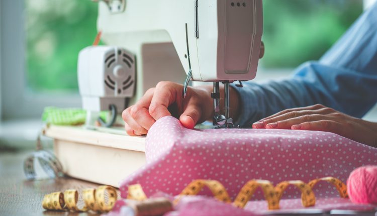 Electric sewing machine and different sewing accessories during sewing process